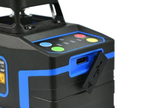 Laser samopoziomujący 3D 360 12x zielone linie (8) Geko