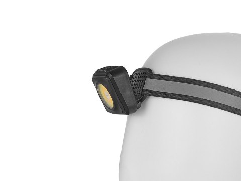 Latarka czołowa wstrząsoodporna z odblaskiem LED COB 3W 500mAh 500lm IP44 (240) Geko