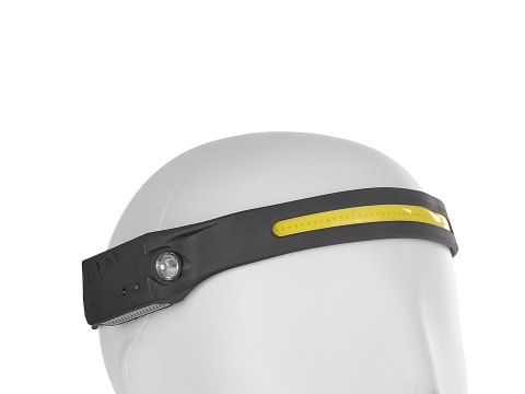 Latarka czołowa z czujnikiem ruchu LED COB 3W 1W XPE 1200mAh 350lm IPX4 (100) Geko