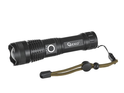 Latarka taktyczna LED XHP50 15W 1800mAh 1500lm IPX3 (30) Geko