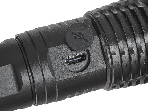 Latarka taktyczna LED XHP50 15W 1800mAh 1500lm IPX3 (30) Geko