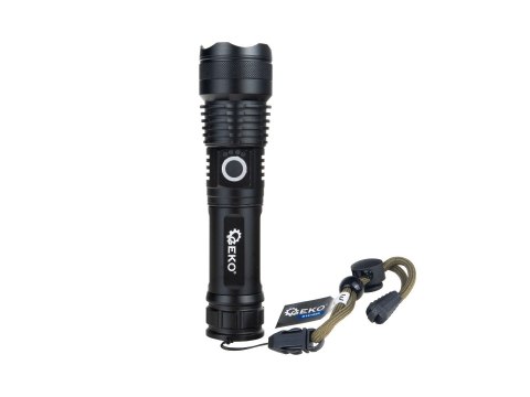 Latarka taktyczna LED XHP50 15W 1800mAh 1500lm IPX3 - kartonik wystawowy (12/48) Geko