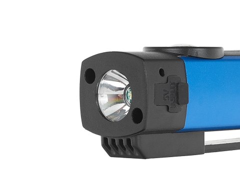 Latarka wielofunkcyjna z magnesem UV LED COB 5W 2000mAh 300lm IP54 - kartonik wystawowy (12/96) Geko