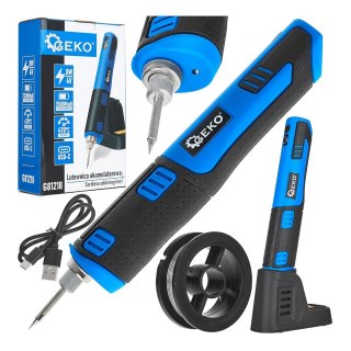 Lutownica akumulatorowa 4V 1500mAh 8W (20) Geko