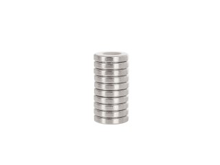 Magnes neodymowy walcowy z otworem na wkręt 14x3mm Geko