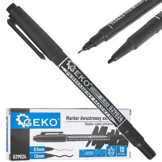 Marker dwustronny wodoodporny uniwersalny (10/240) Geko