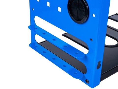 Metalowa 4-gniazdowa półka na elektronarzędzia Geko