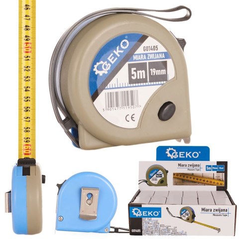 Miara 5mx19mmx0,115mm kolor GEKO(12/120) Geko