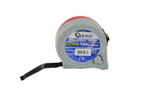 Miara zwijana 10mx25mm z magnesem(6/60) Geko