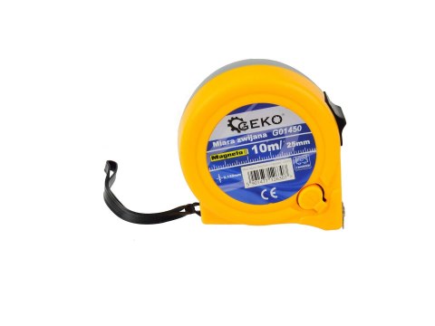 Miara zwijana 10mx25mm z magnesem(6/60) Geko