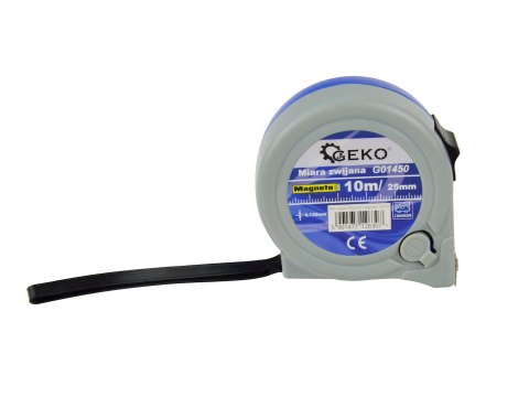 Miara zwijana 10mx25mm z magnesem(6/60) Geko