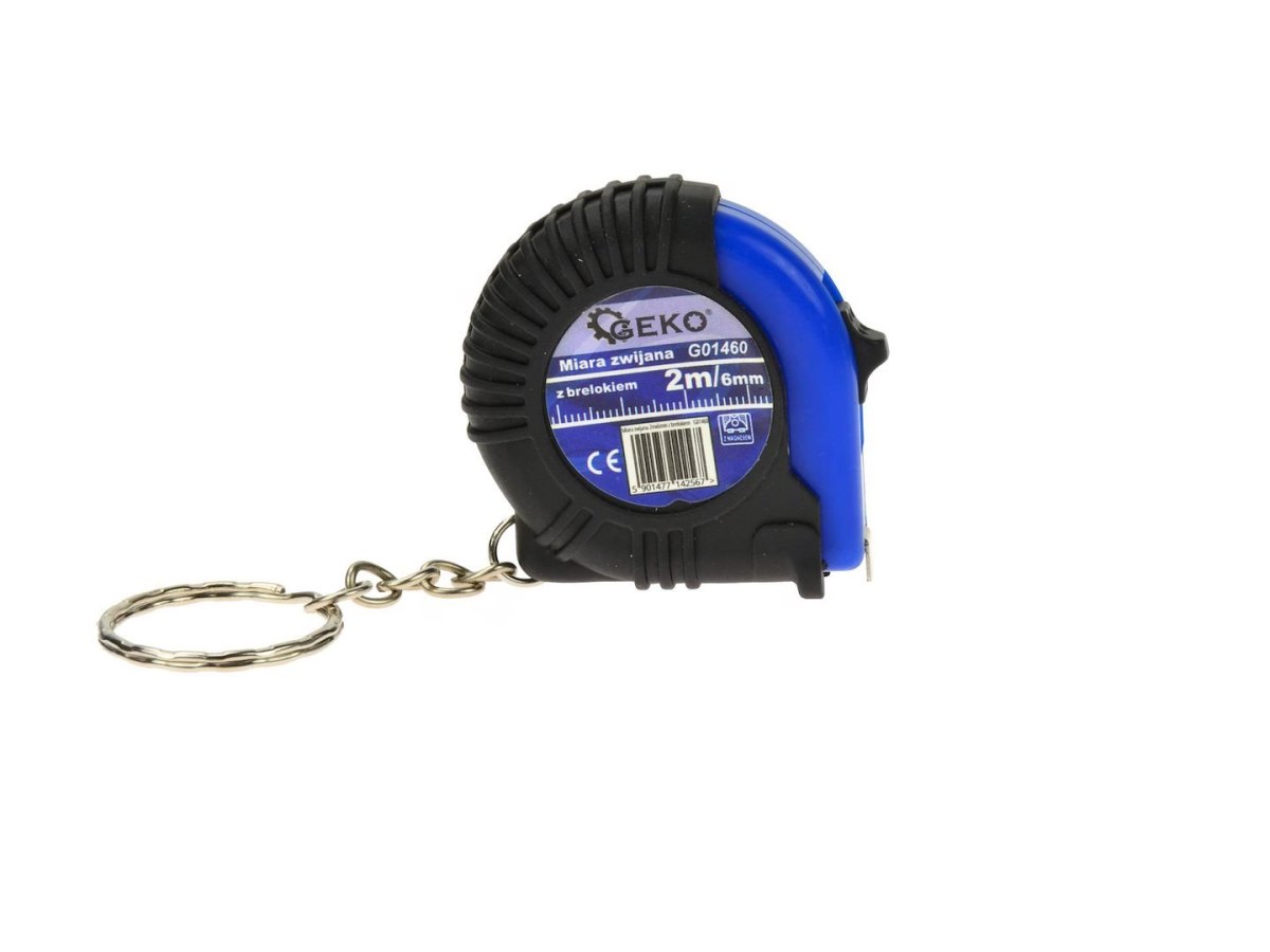 Miara zwijana 2mx6mm z brelokiem (30/300) Geko