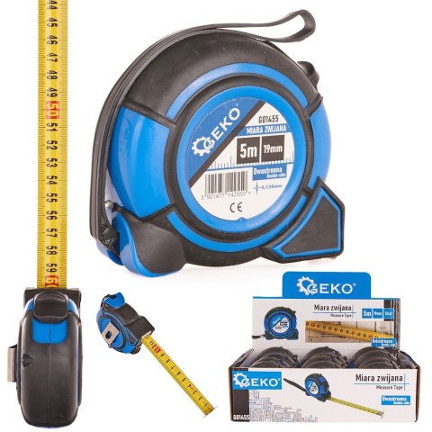 Miara zwijana 5mx19mm Dwustronna Double-side (12/120) Geko