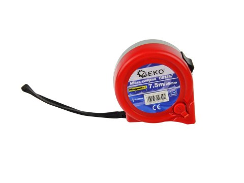 Miara zwijana 7,5mx25mm z magnesem(6/60) Geko