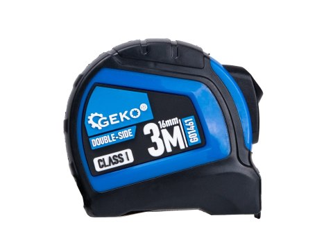 Miara zwijana nylon dwustronna z autostopem 3m/16mm KLASA I - kartonik wystawowy (12/120) Geko