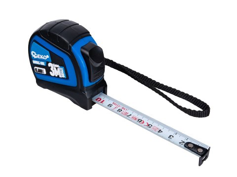 Miara zwijana nylon dwustronna z autostopem 3m/16mm KLASA I - kartonik wystawowy (12/120) Geko