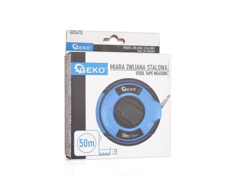 Miara zwijana stalowa 50m x 13mm (20) Geko