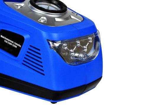Mini Kompresor z latarką 12V/230V 100W(4) Geko