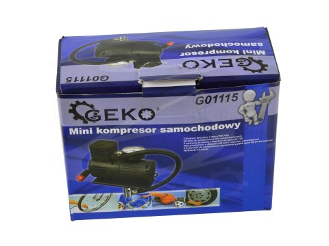 Mini kompresor samochodowy Geko
