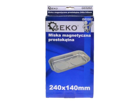 Miska magnetyczna prostokątna 240x140mm Geko