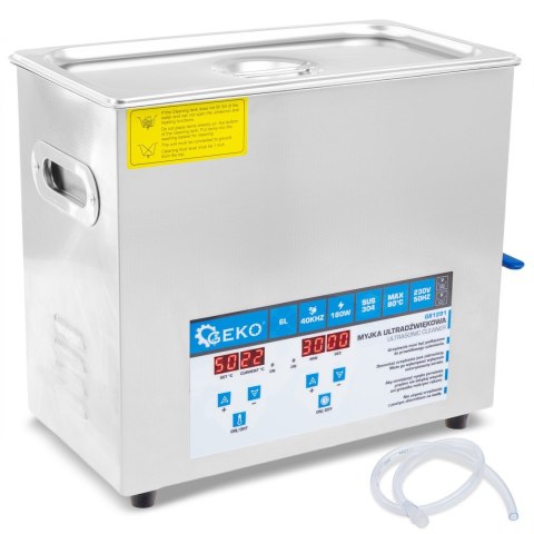 Myjka Ultradźwiękowa 180W 6L (1) Geko