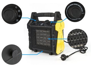 Nagrzewnica elektryczna ceramiczna - grzejnik 2KW (1) Geko