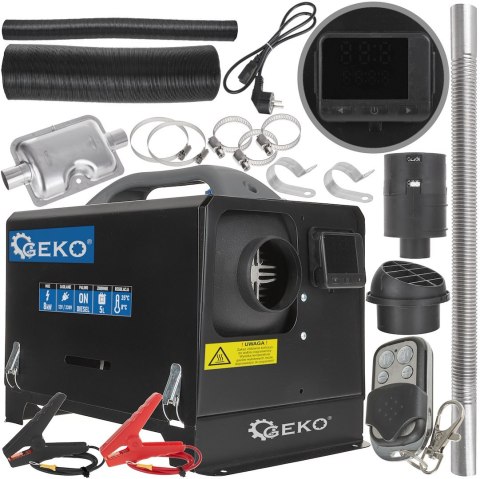 Nagrzewnica samochodowa - ogrzewanie postojowe na olej napędowy 12V/230V 8KW (1) Geko
