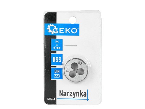 Narzynka M4 x 0,7mm (150/300) Geko