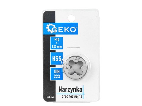 Narzynka drobnozwojna M10 x 1,25mm (150/300) Geko