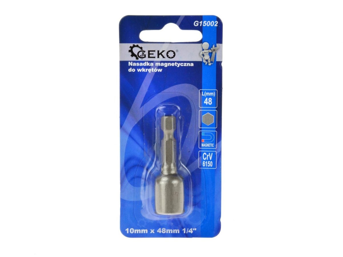 Nasadka magnetyczna do wkrętów 10mmx48mm 1/4"/typ Farmer/ Geko