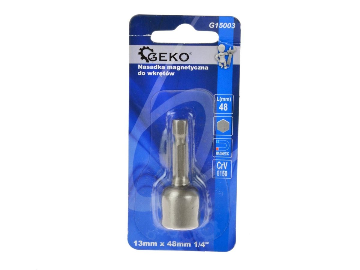 Nasadka magnetyczna do wkrętów 13mmx48mm 1/4"/typ Farmer/ Geko
