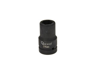 Nasadka udarowa 1" 24mm czarna Geko