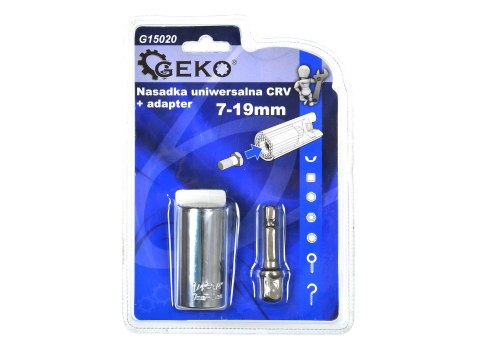 Nasadka uniwersalna CRV 7-19mm adapter (72/100) Geko