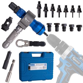 Nitownica na wkrętarkę 3w1 - adapter do nitonakrętek i nitów (10) Geko