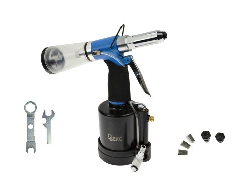 Nitownica pneumatyczna z automatycznym zasysem nitów 2,4-6,4mm (10) Geko