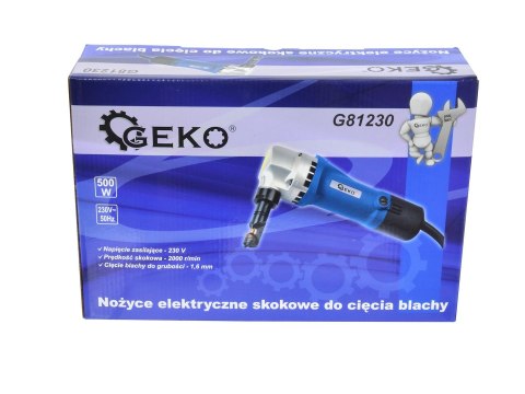 Nożyce elektryczne skokowe do cięcia blachy (5) Geko