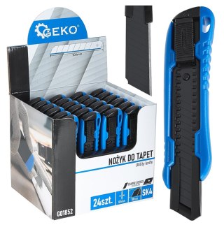 Nożyk do tapet 100x18x0.5mm ABS SK4 - kartonik wystawowy (24/144) Geko