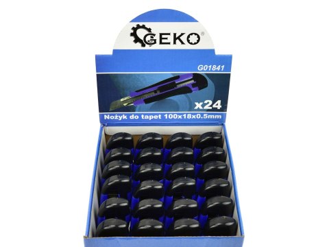 Nożyk do tapet 100x18x0.5mm typ nr.1 (24/144) Geko