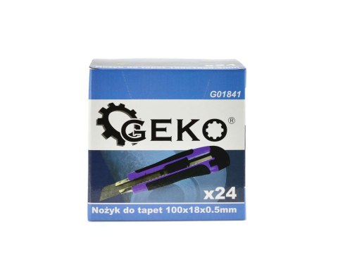 Nożyk do tapet 100x18x0.5mm typ nr.1 (24/144) Geko