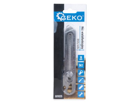 Nożyk do tapet wielofunkcyjny 100x18x0.5mm 6w1 SK2 (200) Geko