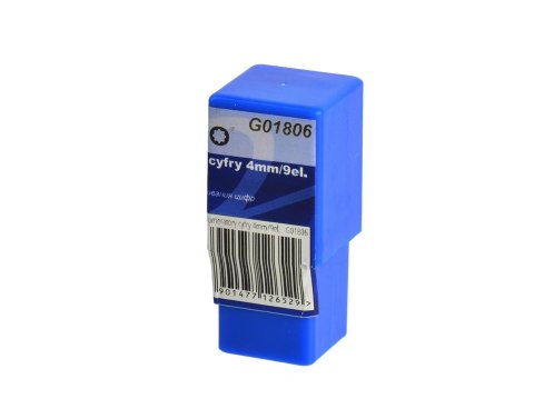 Numeratory cyfry 4mm/9el. (50/100) Geko