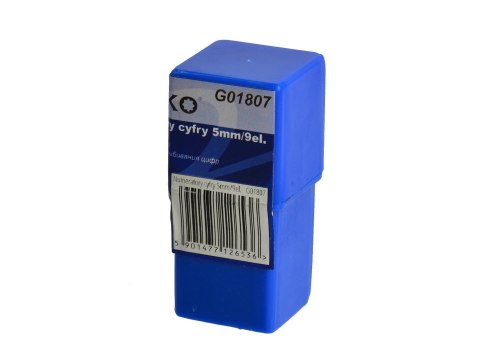 Numeratory cyfry 5mm/9el. (100) Geko