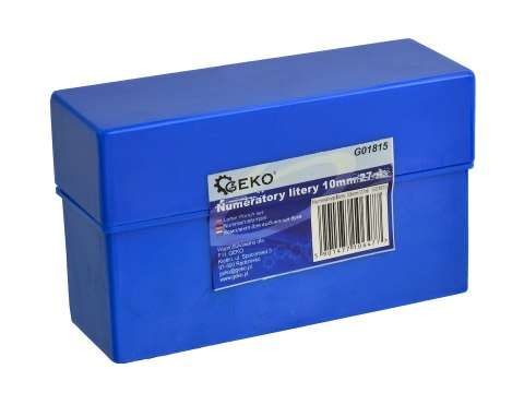 Numeratory litery 10mm/27el. (10) Geko