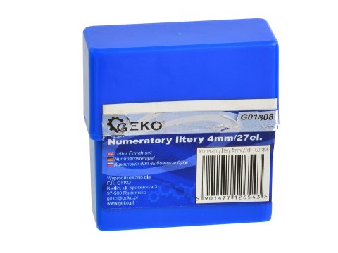 Numeratory litery 4mm/27el. (40/50) Geko