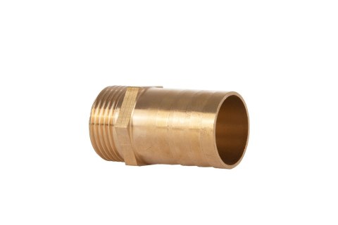 Nypel mosięzny na wąż 25mm - gwint zewnętrzny 3/4" - na klucz (250) Geko