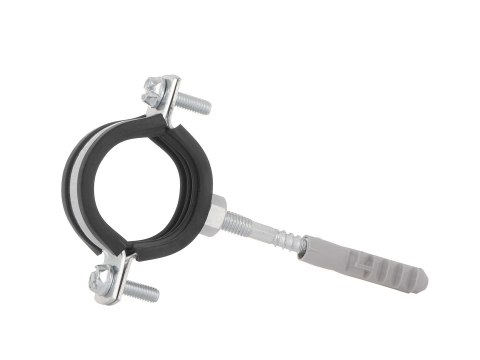 Obejma metalowa z gumą do rur 1" 32-36mm (200) Geko