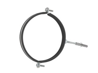 Obejma metalowa z gumą do rur 6" 159-166mm (50) Geko