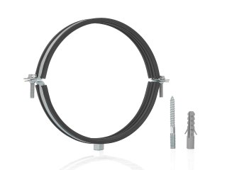 Obejma metalowa z gumą do rur 6" 159-166mm (50) Geko