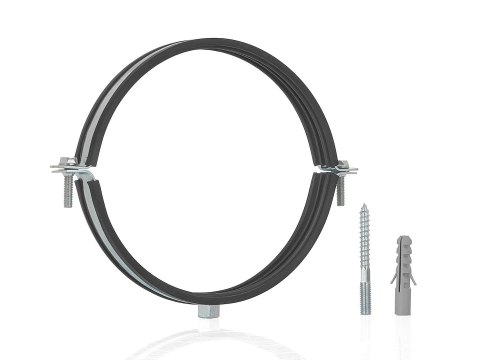 Obejma metalowa z gumą do rur 8" 200-212mm (50) Geko