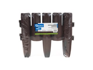 Obrzeże - palisada ogrodowa, zestaw 2,5m - Brązowe (20) Geko